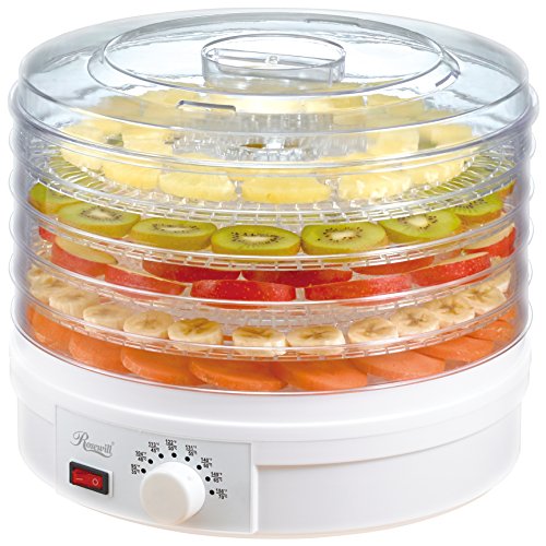 Rosewill Countertop Portable Electric Food Fruit Dehydrator Machine with Adjustable Thermostat, ...