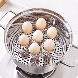 Elaco 2Pcs Electric Pressure Cooker Steam Rack Egg Vegetable Steam Rack Stand Basket (B)