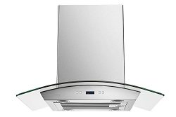 CAVALIERE 30″ Island Mounted Stainless Steel/Glass Kitchen Range Hood 900 CFM SV218D-I30