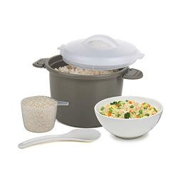 Prep Solutions by Progressive PS-96GY Set Microwave Rice Cooker One Size Gray