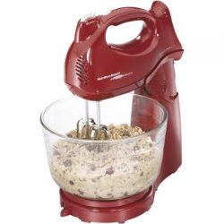 Hamilton Beach, Power Deluxe 4-quart Stand Mixer in Red Color
