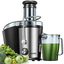 Juicer Machine, Aicok Easy Clean Juice Extractor, 800W Centrifugal Juicer with 3” Wide Mou ...