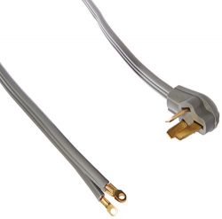 Certified Appliance Accessories 3-Wire Closed-Eyelet 50-Amp Range Cord, 10ft