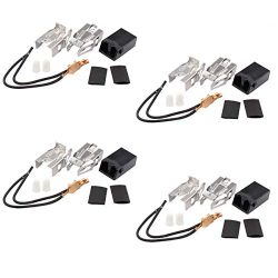 ApplianPar 4 Pack 330031 Range Top Burner Receptacle Kit for Whirlpool Kenmore Sears Roper WB17X ...