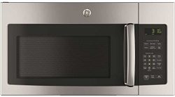 GE JVM3162RJSS 30″ 120 Volts 1.6 cu. ft. Capacity Over the Range Microwave with Convertibl ...