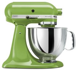KitchenAid KSM150PSGA Artisan Series 5-Qt. Stand Mixer with Pouring Shield – Green Apple