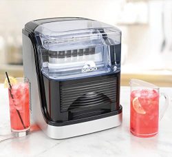 Igloo ICEC33SB 33-Pound Large Capacity Automatic Portable Countertop Clear Ice Cube Maker Black