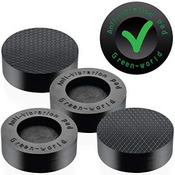 Washer Dryer Antivibration and Anti-Walk Pads – Anti Vibrant Pad set of 4 Washpuck – ...