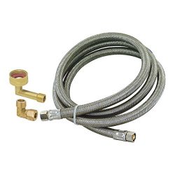 Eastman 41060 Stainless Steel Dishwasher Connector, 3/8″ COMP x 3/8″ COMP, 10 Ft Len ...