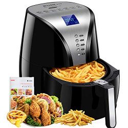 Habor Air Fryer, 4Qt Oilless Hot Air Oven, 7-in-1 Electric Hot Air Cooker, 1500W Power Deep Frye ...