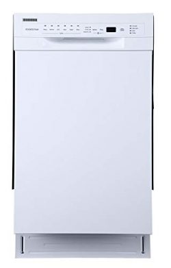 EdgeStar BIDW1802WH 18 Inch Wide 8 Place Setting Energy Star Rated Built-In Dishwasher