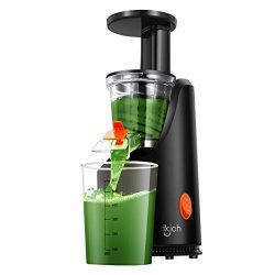 IKICH Slow Juicer, 64RPM Golden Ratio Speed Slow Masticating Juicer with 200W Quiet Efficient Mo ...