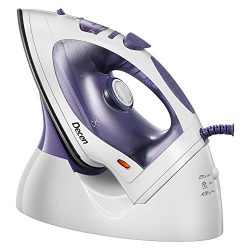 Decen UltraPower Steam Iron 2 in 1, 1200 Watt Cordless Iron with Non-Stick Soleplate&Steam C ...