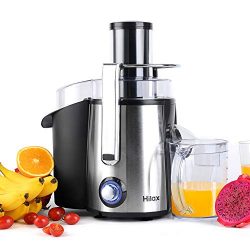 Hilax 850W Centrifugal Juicer Extractor 3″ Wide Mouth 2-SPEED LED Light Button Stainless S ...