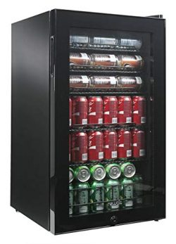 NewAir AB-1200B 126-Can Freestanding Beverage Cooler, Black, 126 Can