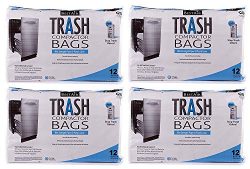 RPS PRODUCTS BestAir Trash Compactor Bags(16” D. x 9” W. x 17” H,Pack of 12) ( ...