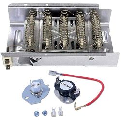 Siwdoy 279838 Dryer Heating Element and 279816 Thermostat Kit for Whirlpool & Kenmore Dryer