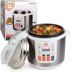 MasterChef 13-in-1 Pressure Cooker- 6 QT Electric Digital MultiPot w 13 Programmable Functions-  ...