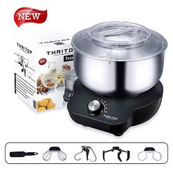 THRITOP Stand Mixer Food Mixers, with 5L Mixing Bowl for Bread and Dough, Electric Mixer with Do ...