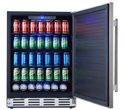 Kalamera 24″ Stainless Steel Beverage Cooler – Soda and Beer Refrigerator – Dr ...