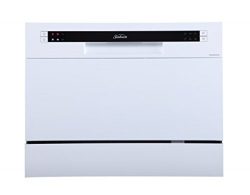 Sunbeam DWSB3602GWW Compact Countertop Dishwasher With Delay Start, White