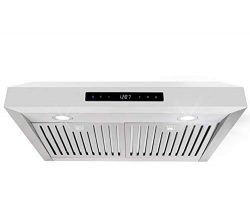 Cosmo UMC30 30-in Under-Cabinet Range-Hood 760-CFM Ductless Convertible Duct, Wireless Kitchen S ...