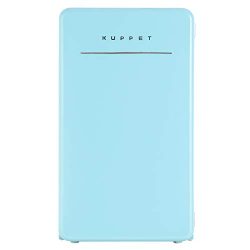 KUPPET Retro Mini Fridge Compact Refrigerator with Covered Chiller Compartment for Dorm, Garage, ...