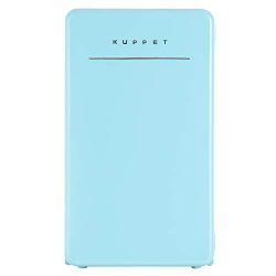 KUPPET Retro Mini Fridge Compact Refrigerator with Covered Chiller Compartment for Dorm, Garage, ...