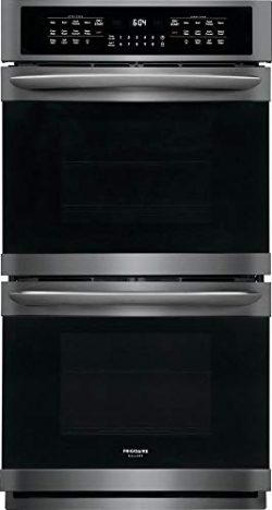 Frigidaire FGET2766UD 27 Inch Electric Double Wall Oven in Black Stainless Steel