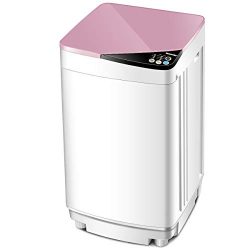 Giantex Full-Automatic Washing Machine Portable Washer and Spin Dryer 10 lbs Capacity Compact La ...