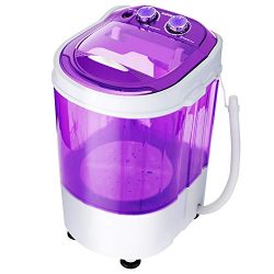 KUPPET Mini Portable Washing Machine for Compact Laundry,Small Semi-Automatic Compact Washer wit ...