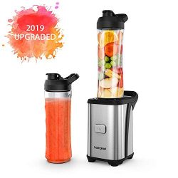 Homgeek Personal Mini Blender Smoothie Maker, Smoothie Single Serve Blender Portable Juicer Cup, ...