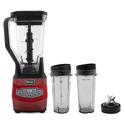 Ninja BL660QCN Professional 72oz Countertop Blender with 1100-Watt, Black/Red (Certified Refurbi ...