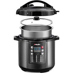Pressure Cooker Instant Crock 10-in-1 Pot Pro Series 19 Program 6Q with German ThermaV Tech, Coo ...