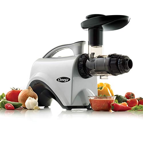 Omega Juicer NC800HDS Juice Extractor and Nutrition Center Creates Fruit Vegetable and Wheatgras ...