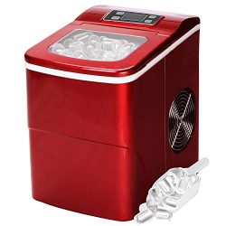 Countertop Ice Maker Portable Ice Making Machine with Timer -Bullet Ice Cubes Ready in 6 Mins &# ...