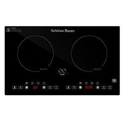 Schönes Bauen Lyon Induction Cooktop Countertop Double Zone 1800W(120V)