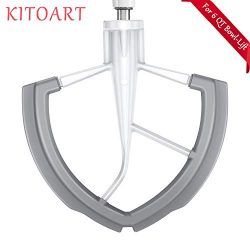 Flex Edge Beater for KitchenAid Mixer 6 Quart Bowl- Lift Stand, KITOART Original Beater Blade wi ...