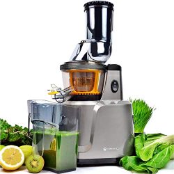 Juicer, Asmind Slow Masticating Juicer Extractor, Cold Press Low Speed Juicer with Brush to Clea ...