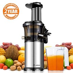 Aobosi Slow Masticating Juicer Extractor Compact Cold Press Juicer Machine with Portable Handle/ ...