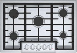 Bosch 800 Series 30″ Stainless Steel 5 Burner Gas Cooktop