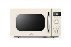 Comfee AM720C2RA-A Retro Style Countertop Microwave Oven with 9 Auto Menus Position-Memory Turnt ...