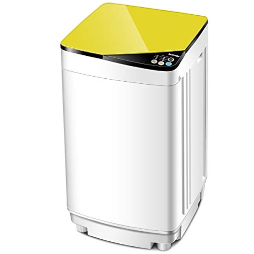 Giantex Full-Automatic Washing Machine Portable Washer and Spin Dryer 10 lbs Capacity Compact La ...