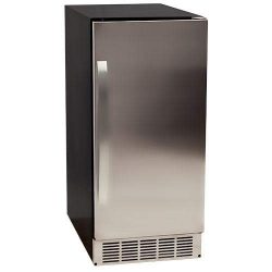 EdgeStar IB450SSP 50 lb. 15 Inch Wide Undercounter Clear Ice Maker with Drain Pump