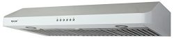 EKON NAC01-36″-T-W Super Slim Under Cabinet/Wall Mounted Kitchen Range Hood / 4 Speeds Sof ...