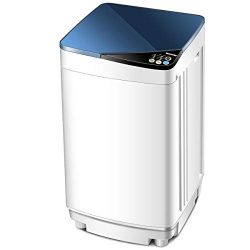 Giantex Full-Automatic Washing Machine Portable Washer and Spin Dryer 10 lbs Capacity Compact La ...