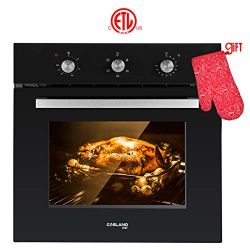 Wall Oven, Gasland chef ES606MB 24″ Built-in Single Wall Oven, 6 Cooking Function, Full Am ...