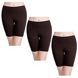 wirarpa Women’s Cotton Underwear Boy Shorts Under Dresses Long Leg Panties Anti Chafe Bloo ...