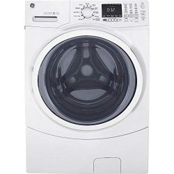 GE GFW450SSMWW Front Load Steam Washer, 4.5 Cu. Ft. Capacity, White,