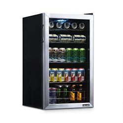 NewAir NBC126SS02 Beverage Refrigerator and Cooler, Holds up to 120 Cans, Perfect for Beer Wine  ...